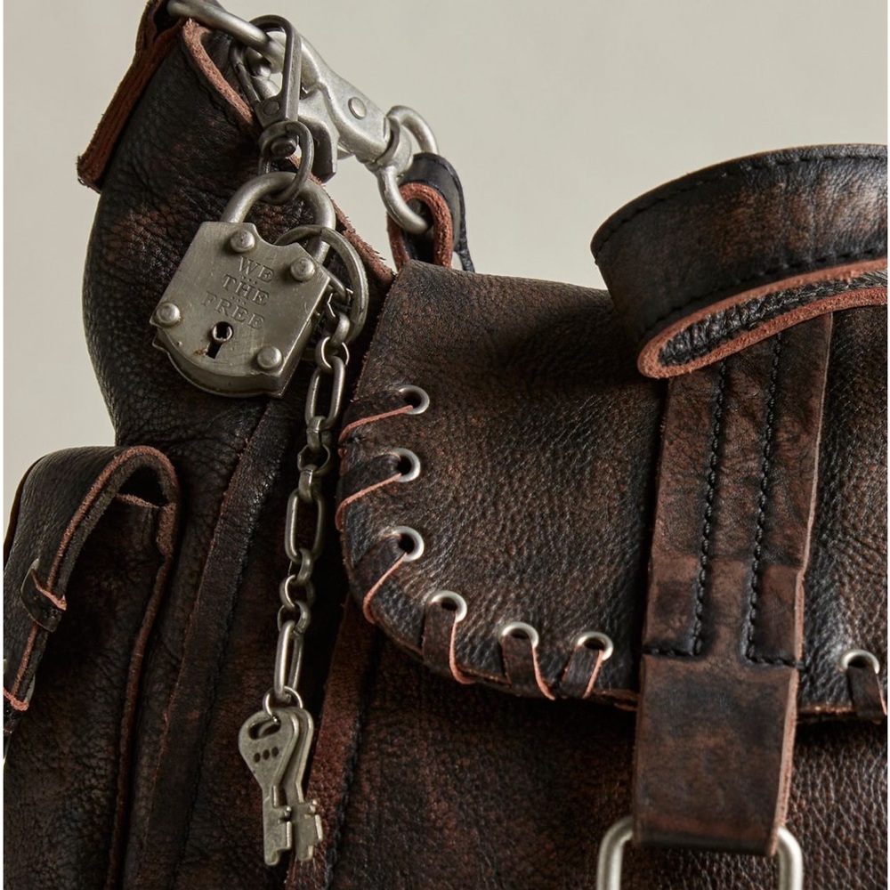 Free People We The Free Baby Leigh Distressed Handbag - Picture 2 of 5